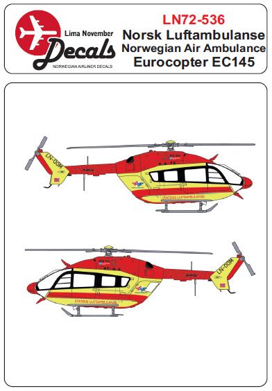 Eurocopter EC145 (Norwegian Air Ambulance)  LN72-536
