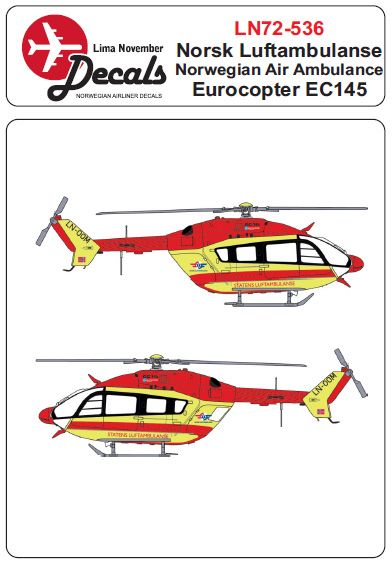 Eurocopter EC145 (Norwegian Air Ambulance) LN72-536