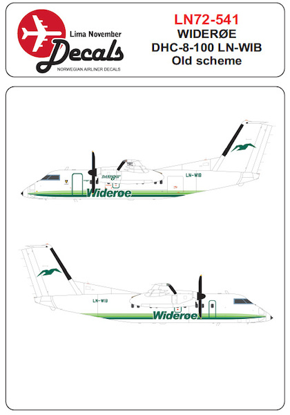 DHC8-100 (Wideroe LN-WIB Old Scheme)  LN72-541