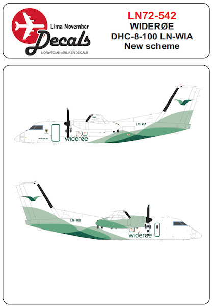 DHC8-100 (Wideroe LN-WIB New Scheme)  LN72-542