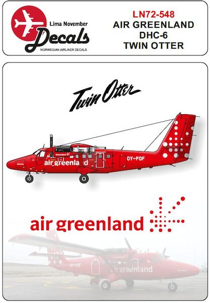 DHC6 Twin Otter (Air Greenland new cs. Including masks) LN72-548