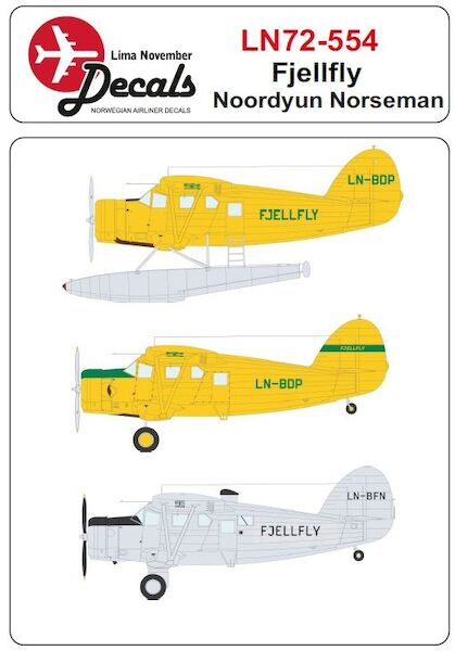 Noorduyn Norseman (Fjellfly) with masks LN72-554