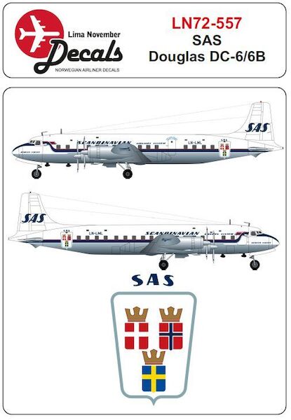 Douglas DC6B including masks  (SAS)  LN72-557