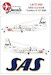 Fokker F27 Friendship rainbow cs including masks (SAS) LN72-562