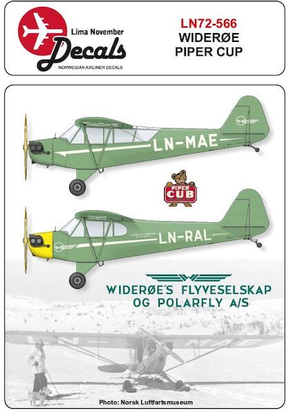 Piper J-3 Cub (Widerøe)  LN72-566