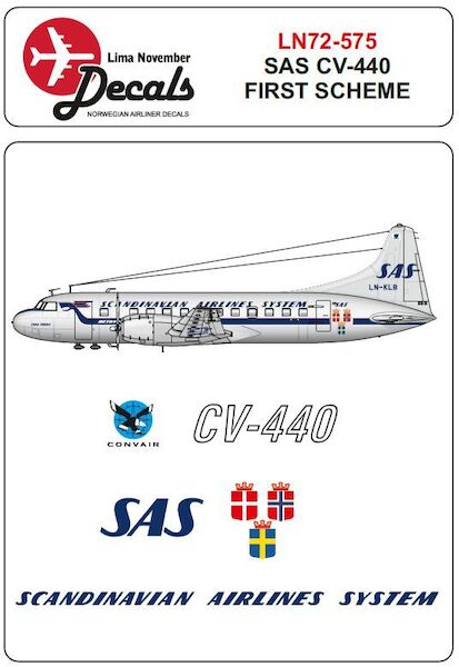 Convair CV440 (SAS  first scheme )  LN72-575
