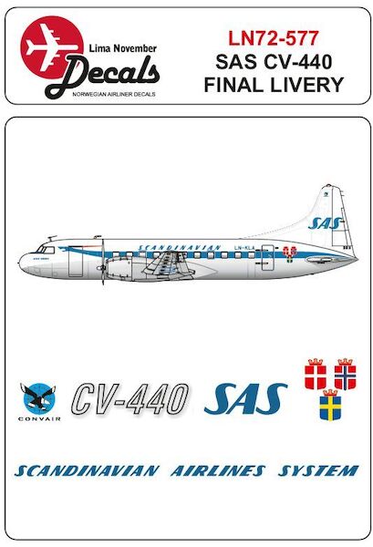 Convair CV440 (SAS final delivery) LN72-577