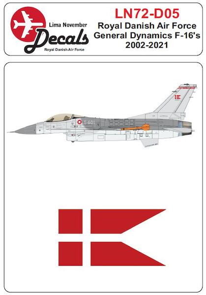 Royal Danish AF F16 in the old scheme 2002-2021  LN72-D05
