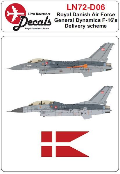 Royal Danish AF F-16's first scheme 1980-2002 LN72-D06