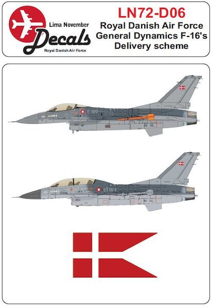 Royal Danish AF F-16's first scheme 1980-2002  LN72-D06