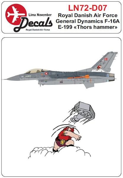 Royal Danish AF F16A E-199 "Thors Hammer" LN72-D07