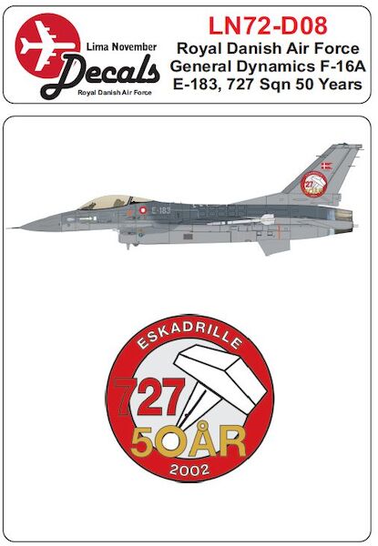 Royal Danish AF F16A 727 Sqn 50 Years LN72-D08