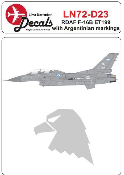 Royal Danish AF F-16B ET199 with Argentinian markings  LN72-D23