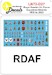 Royal Danish AF  Squadron Shields 1950 to 2025 LN72-D27
