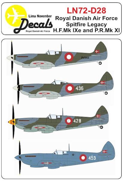Royal Danish Af  “Spitfire legacy” all schemes  LN72-D28