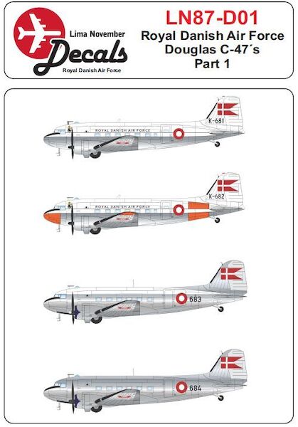 Royal Danish AF C47 Dakota  part 1  LN87-D01