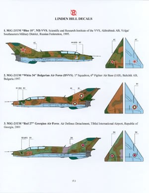 Millenium Migs (Upgraded and Late service MiG21`s Duals (USSR, Mongolia, Rumania, Bulgaria)  LHD32004B