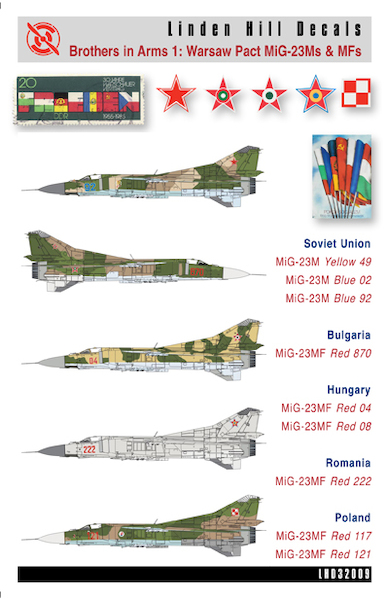 Brothers in Arms 1: Warsaw Pact MiG-23Ms and MFs 1976 - 1990  LHD32009