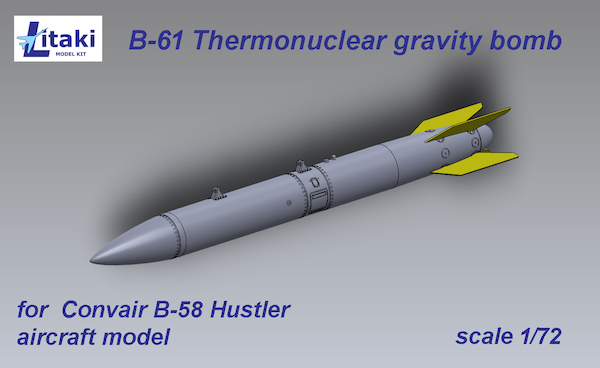 B-61 thermonuclear gravity bomb, B-58 Hustler, 4 pcs.  LDS72007