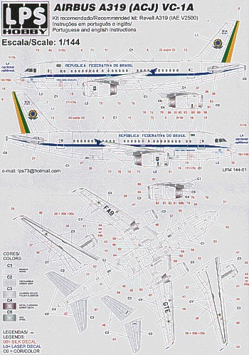 Brazilian Air Force Airbus A319 (VC1A)  LPM144-01
