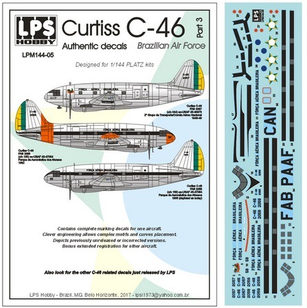 Curtiss C46 Commando (Brazilian AF) LPM144-05
