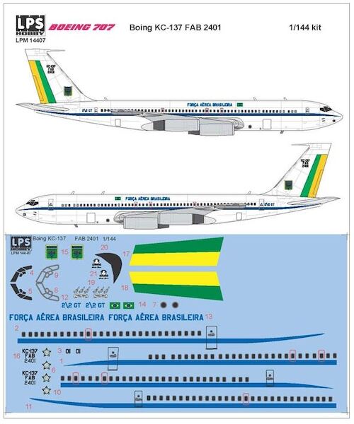 Brazilian Air Force Boeing 707 (KC137)  LPM144-07