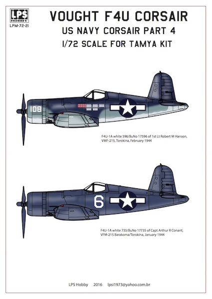 Vought F4U-1 Corsair U.S. Navy Part 4  LPM72-21