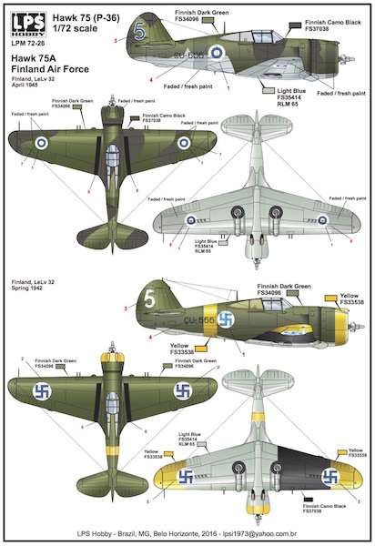 Curtiss Hawk 75A (Finnish AF)  LPM72-26