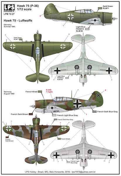 Curtiss Hawk 75A (Luftwaffe) LPM72-27