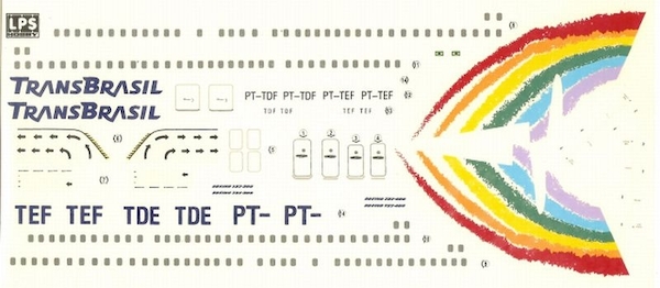 Boeing 737-300/400 Transbrasil (current colors)  LPS144-03