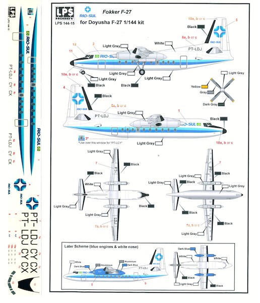 Fokker F27 Friendship (Rio Sul)  LPS144-15