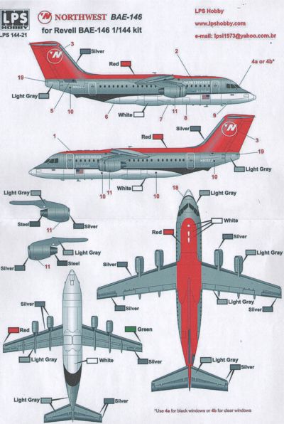 BAE146 (Northwest) LPS144-21