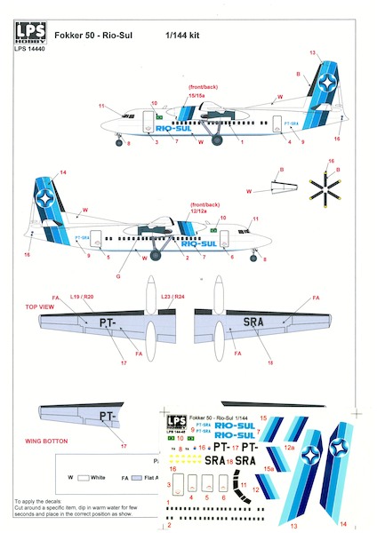 Fokker 50 (Rio Sul) LPS144-40