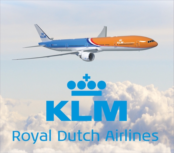 Mousepad KLM Royal Dutch Airlines Boeing 777-300 Orange Pride  MAT-ORANGE