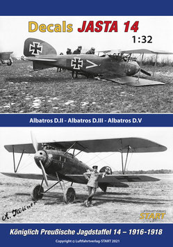 Decals zum Buch "Jasta 14, Die Geschichte der Jagdstaffel 14  1916-1918"  JASTA14-32