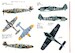 Messerschmitt BF109, BF110, Focke Wulf FW190 (See luftwaffe in focus 2) LIF48001