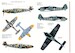 Messerschmitt BF109, BF110, Focke Wulf FW190 (See luftwaffe in focus 2) LIF48001