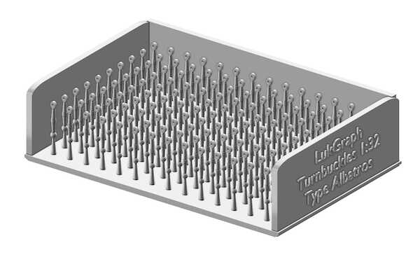Turnbuckles Albatros Type 6mm (180 pcs) 32-A019