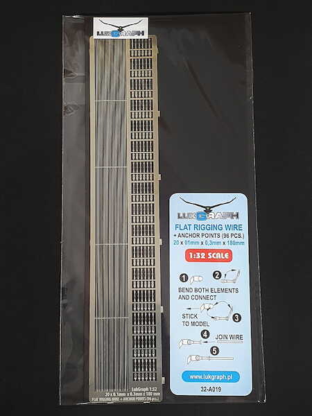 Flat Rigging wire with anchor points) 48-A006