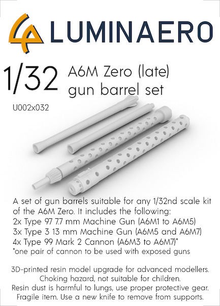 A6M Zero (Late) Gunbarrel set  U002-032