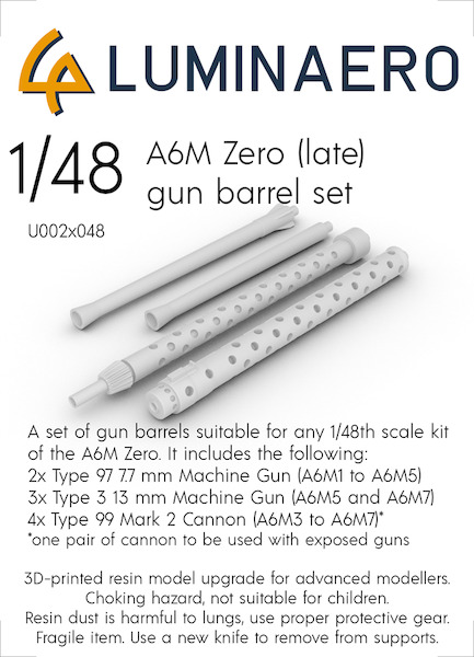 A6M Zero (Late) Gunbarrel set U002-048