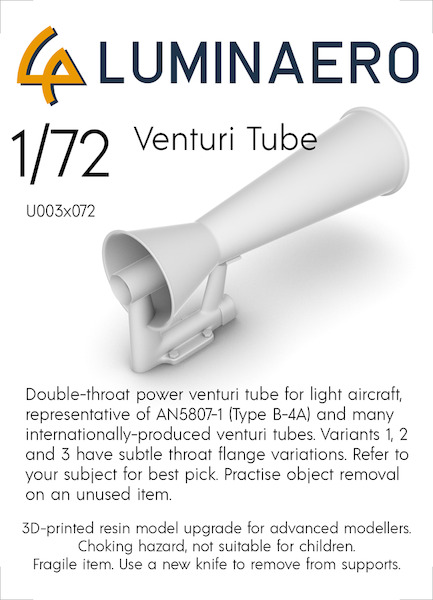Venturi Tube (6x  3 different versions)  U003-072