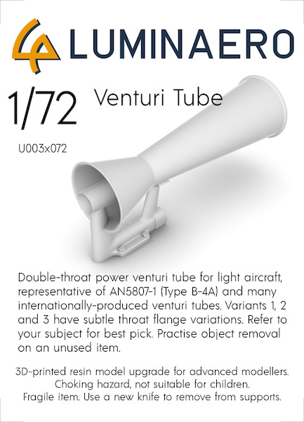Venturi Tube (6x 3 different versions) U003-072
