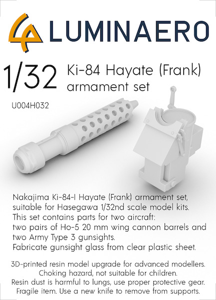 Ki84 Hayate "Frank" Armament set  U004-H032
