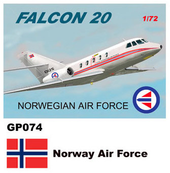 AMD Falcon/Mystere 20 (Norwegian AF) GP.074