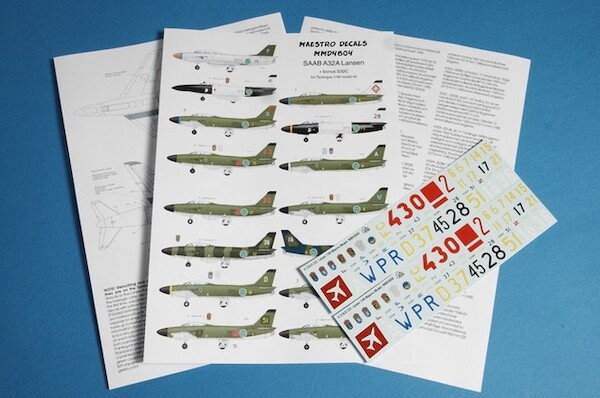 SAAB 32 Lansen decals D4804