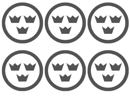 JAS39 Gripen kabuki paint mask for national insignias x 6 K4906