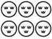 JAS39 Gripen kabuki paint mask for national insignias x 6 MMK4906