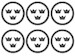 JAS39 Gripen kabuki paint mask for national insignias x 6 MMK4906