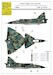 SAAB 37 Viggen 1-seater splinter camo paint mask (HELLER) MMK7271